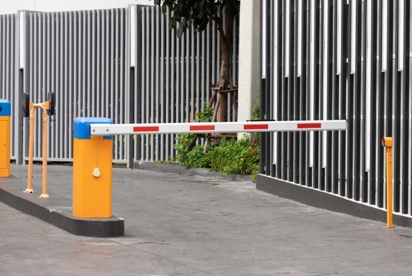 Parking gates, vehicle entry and exit gates